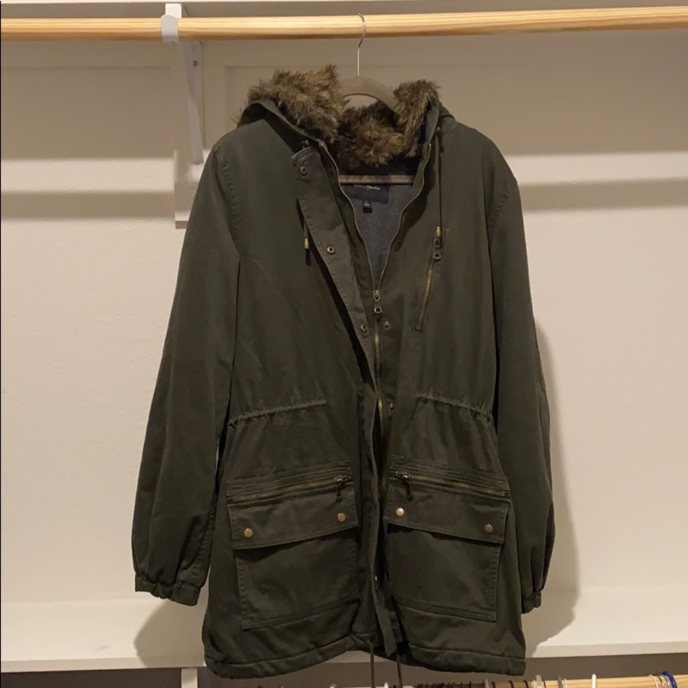 Banana Republic Forest Green Parka Coat